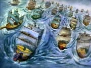 Creeks Armada, bevor Falkenauge sie versenkte