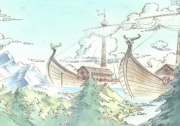 Die Riesenschiffe der Elban Piratenbande
